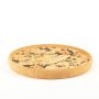 Plateau de service rond en liège aggloméré FUENTES, naturel-noir, 3cm, Ø29cm