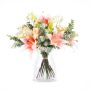 Bouquet de lys artificiel MARIPOSA, rose, crème-rose, 45cm, Ø40cm