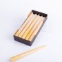 Bougie en cire d'abeille BABETTE, 6 pièces, naturel-jaune, 25cm, Ø2,3cm, 7h - Made in Germany