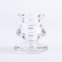 Bougeoir en verre YURENA pour bougies chandelles, transparent, 6cm, Ø5cm