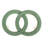 ®mosy Ökodur, figurine en bois à enfoncer « Voiture avec alliances » ARAKAWA, décoration de mariage, avec ventouse, socle en bois naturel, vert, 31 x 47 x 4 cm