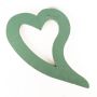 ®mosy Ökodur, composition florale Voiture et cœur avec queue ADLEYA, décoration de mariage, avec ventouse, socle en bois naturel, vert, 71x54x5cm