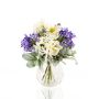 Bouquet d'hiver artificiel ALANA, blanc-violet, 35cm, Ø30cm