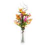 Bouquet du paradis SALOA, Strelitzia et Gloriosa, orange, 95cm, Ø35cm