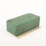 ®mosy Ökodur, mousse florale pour décorations funéraires VESDO avec treillis métallique, bord de préhension, socle en bois naturel, vert, 22,5x11x8,5cm