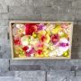 DIY - Tableau mural Orchid Art - fleurs d'orchidées exotiques dans un cadre en bois