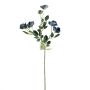 Branche artificielle Rose sauvage FOSETTA, collection écologique, bleu royal, 70cm, Ø3-5cm