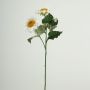 Branche en plastique Tournesol HAITALA, collection écologique, blanc-lilas, 65cm, Ø9-10cm
