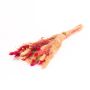 Bouquet séché DILIANE, rose fuchsia-naturel, 50cm, Ø15cm