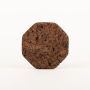 Dessous de verre octogonal en liège aggloméré MANARA, foncé, 1,8cm, Ø21cm
