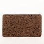 Dessous de verre rectangulaire en liège aggloméré MANARA, foncé, 35x25x1,8cm