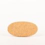 Dessous de verre ovale en liège aggloméré MANARA, naturel, 20x10x1,5cm
