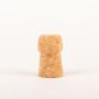 Bouchon de champagne AURELA à bricoler, tête de champignon, liège aggloméré, naturel, 4,7cm, Ø2,8cm