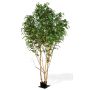 Bouleau blanc artificiel ILSEDORE, troncs naturels, vert, 500cm - Made in Italy