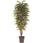 Érable du Japon artificiel KESCHA, troncs naturels, vert-rouge, 125cm - Made in Italy