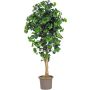 Ginkgo artificiel LUDOWIKA, troncs en bois véritable, vert, 100cm - Made in Italy