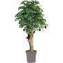 Ginkgo artificiel LUDWINGA, tronc naturel, vert, 200cm - Made in Italy