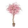 Faux pêcher MILTRAUD, troncs naturels, fleurs, rose, 225cm - Made in Italy