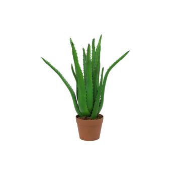 Aloès en plastique KOLJA, vert, 65cm, Ø30cm Aloès en plastique KOLJA, vert, 65cm, Ø30cm