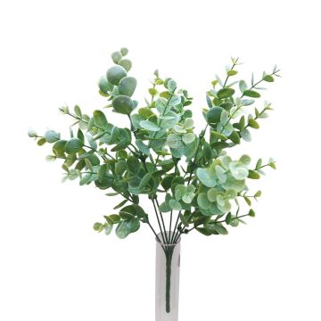Buisson décoratif d'eucalyptus HILLARDA sur piquet, vert, 35cm