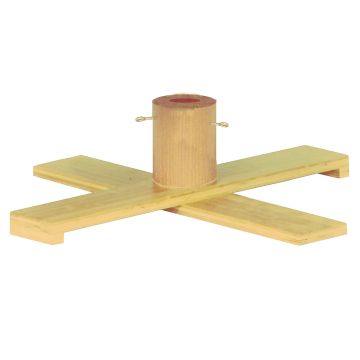 Support de sapin de Noël en bois JORDI pour sapins artificiels, marron clair, 19 cm, Ø 74 cm Support de sapin de Noël en bois JORDI pour sapins artificiels, marron clair, 19 cm, Ø 74 cm