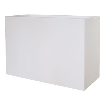 Jardinière rectangulaire NALTIS en plastique, blanche, 100 x 40 x 70 cm Jardinière rectangulaire NALTIS en plastique, blanche, 100 x 40 x 70 cm