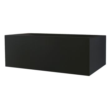 Jardinière rectangulaire NALTIS en plastique, noir, 100 x 40 x 41 cm
