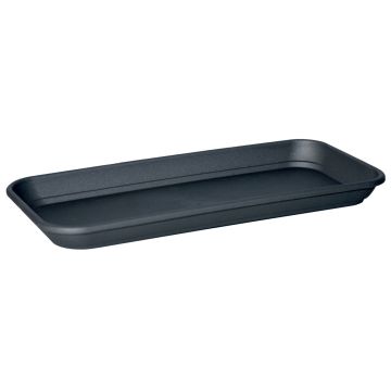 Soucoupe pour jardinière rectangulaire URMINA en plastique, anthracite, 57x16x3cm Soucoupe pour jardinière rectangulaire URMINA en plastique, anthracite, 57x16x3cm