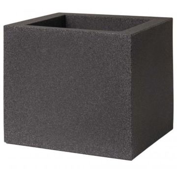 Cache-pot TALVEN en plastique, noir, 50 x 50 x 50 cm
