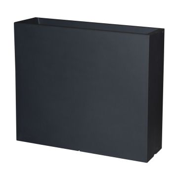 Pot de fleurs ERVOK en plastique, noir, 80 x 25 x 70 cm Pot de fleurs ERVOK en plastique, noir, 80 x 25 x 70 cm