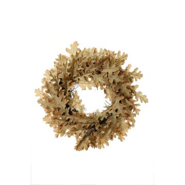 Couronne artificielle de chêne DIANDO, beige-jaune, Ø60cm Couronne artificielle de chêne DIANDO, beige-jaune, Ø60cm