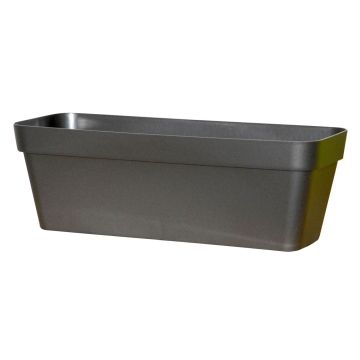 Jardinière rectangulaire VINAYA en plastique, avec trous, anthracite, 99 x 40 x 40 cm