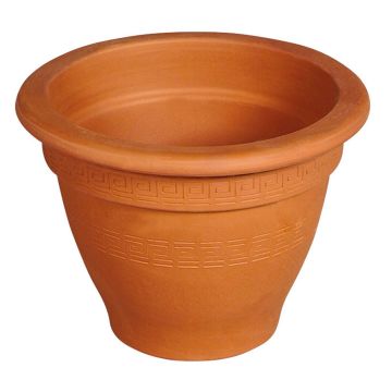Pot de fleurs en terre cuite MIRVAL avec motif antique, 37cm, Ø53cm Pot de fleurs en terre cuite MIRVAL avec motif antique, 37cm, Ø53cm