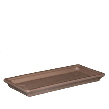 Plateau rectangulaire pour jardinière DULAN en terre cuite, marron, 42,5x3,8cm Plateau rectangulaire pour jardinière DULAN en terre cuite, marron, 42,5x3,8cm