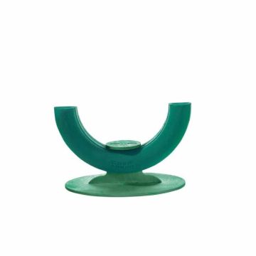 OASIS® Mousse florale humide avec un support pour urne, fleurs de deuil, support en bois Bioline, socle en bois, vert, 8cm, Ø30cm