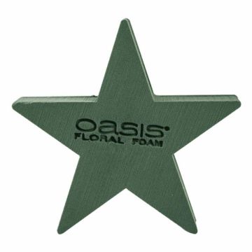 OASIS® Mousse florale humide en forme d'étoile, support en bois Bioline, vert, 30x30x4,5cm OASIS® Mousse florale humide en forme d'étoile, support en bois Bioline, vert, 30x30x4,5cm