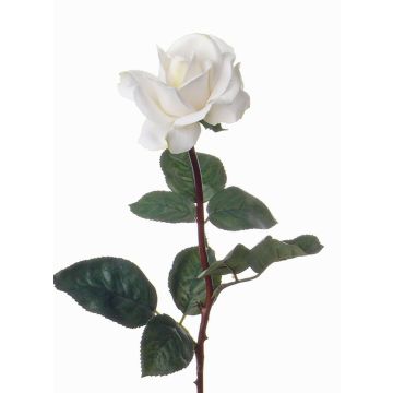 Rose artificielle AMELIE, blanc, 70cm, Ø8cm Rose artificielle AMELIE, blanc, 70cm, Ø8cm