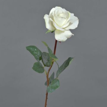 Rose artificielle AMELIE, blanc, 70cm, Ø8cm Rose artificielle AMELIE, blanc, 70cm, Ø8cm