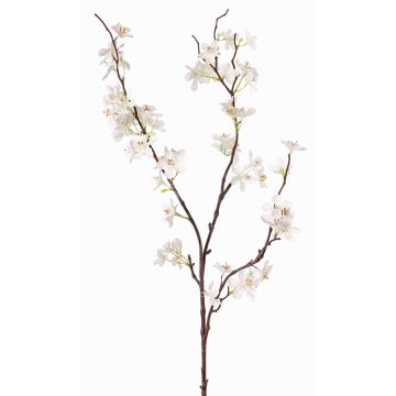 Branche de fleurs de pommier en tissu LOUISA, crème-blanc, 85cm