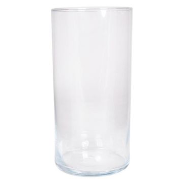 Lampe de table SANYA OCEAN, en verre, cylindrique, transparente, 30 cm, Ø 15 cm Lampe de table SANYA OCEAN, en verre, cylindrique, transparente, 30 cm, Ø 15 cm