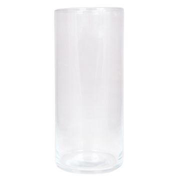 Vase à fleurs cylindrique SANYA OCEAN en verre, transparent, 25cm, Ø11,5cm Vase à fleurs cylindrique SANYA OCEAN en verre, transparent, 25cm, Ø11,5cm