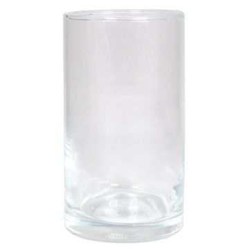 Vase à fleurs cylindrique SANYA OCEAN en verre, transparent, 15cm, Ø8,5cm Vase à fleurs cylindrique SANYA OCEAN en verre, transparent, 15cm, Ø8,5cm