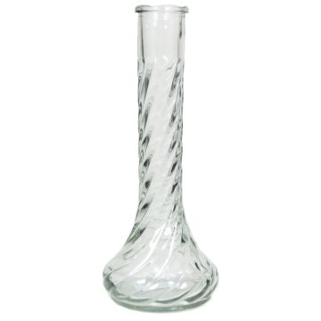 Vase étroit CHIERA en verre, rainuré, transparent, 23 cm, Ø 9 cm Vase étroit CHIERA en verre, rainuré, transparent, 23 cm, Ø 9 cm