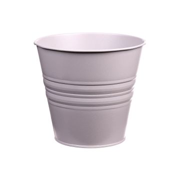 Pot à plantes rond MICOLATO avec rainures, zinc, taupe, 16cm, Ø18,5cm Pot à plantes rond MICOLATO avec rainures, zinc, taupe, 16cm, Ø18,5cm