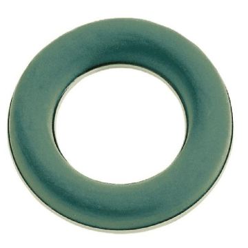 OASIS® Ideal Mousse florale humide en forme d'anneau dans une coupe en papier composite, vert, 3,5cm, Ø25cm