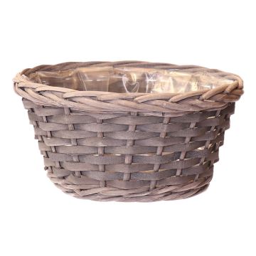 Panier à fleurs NAZARIO, gris, 12cm, Ø24cm Panier à fleurs NAZARIO, gris, 12cm, Ø24cm