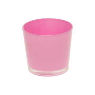 Pot de fleurs ALENA, en verre, couleur erica, 12,5cm, Ø13,3cm Pot de fleurs ALENA, en verre, couleur erica, 12,5cm, Ø13,3cm