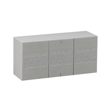 OASIS® Brique de mousse florale pour des fleurs artificielles, avec des lignes de découpe, gris, 23x11x7,5cm OASIS® Brique de mousse florale pour des fleurs artificielles, avec des lignes de découpe, gris, 23x11x7,5cm