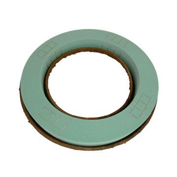 OASIS® Mousse florale humide en forme de couronne, mousse solide Pulit, pour des fleurs séchées / fraîches, coupe en papier recyclé Biolit, vert, 5,5cm, Ø39cm OASIS® Mousse florale humide en forme de couronne, mousse solide Pulit, pour des fleurs séchées / fraîches, coupe en papier recyclé Biolit, vert, 5,5cm, Ø39cm