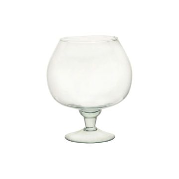 Grand verre à cognac EGBERTINE sur pied, recyclé, transparent, 26 cm, Ø 22,5 cm